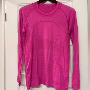 Pink Swiftly Tech Long-Sleeve Shirt